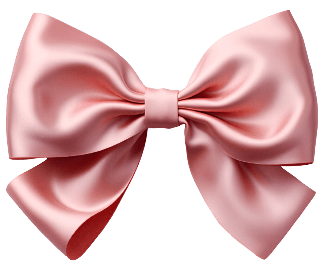 Decorative pink bow
